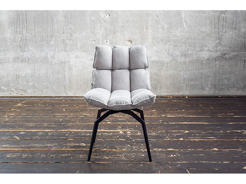 Esszimmerstuhl - Grau Webstoff - BARO