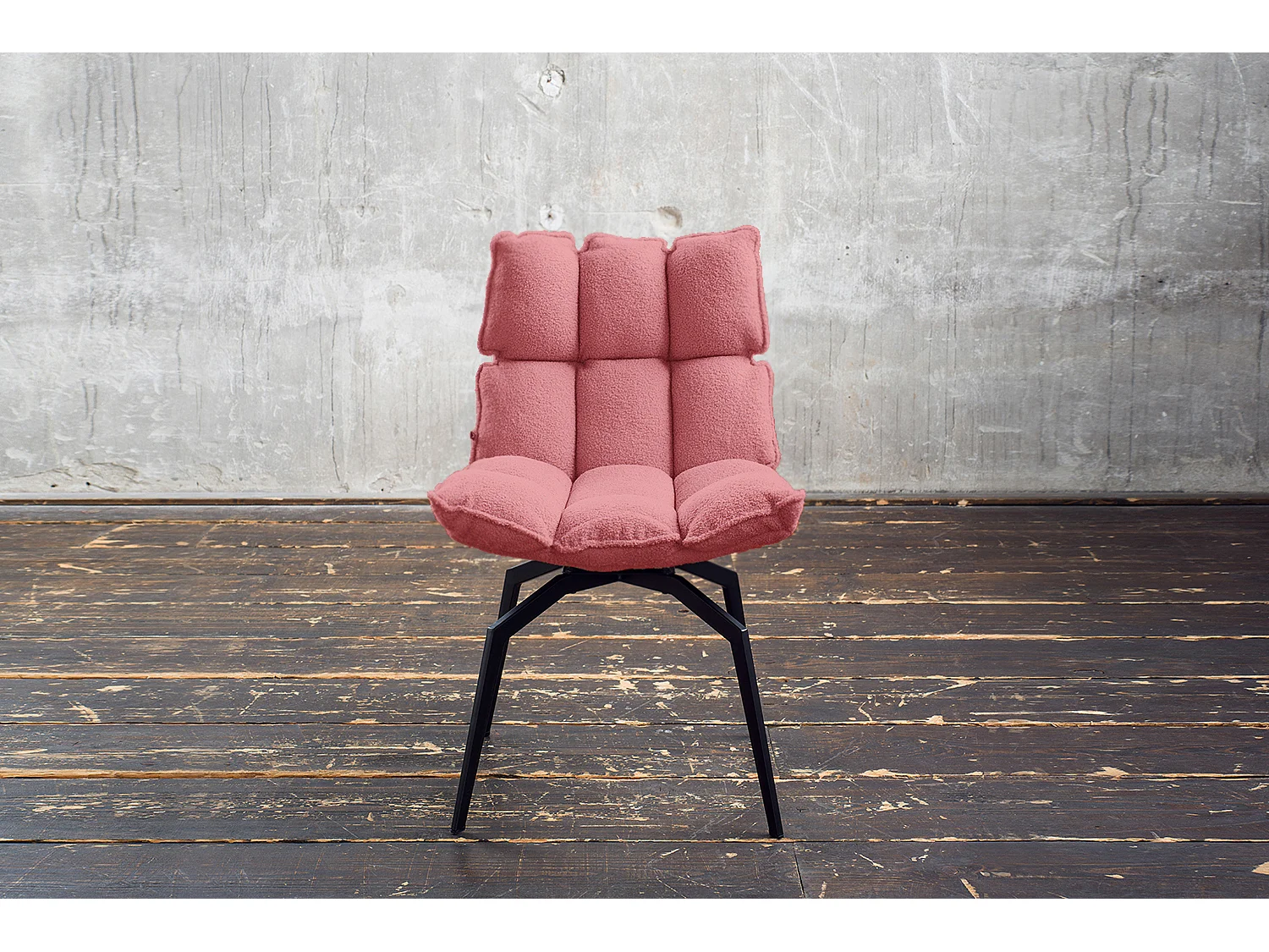 Silla - Rosa tela tejida - BARO