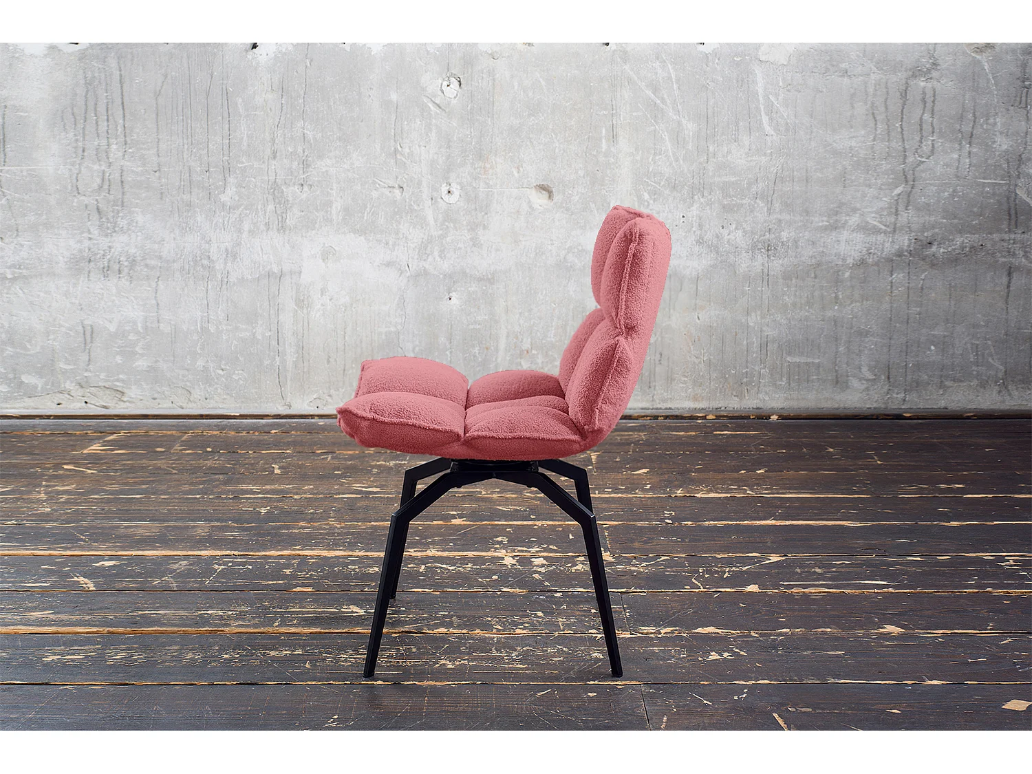 Silla - Rosa tela tejida - BARO