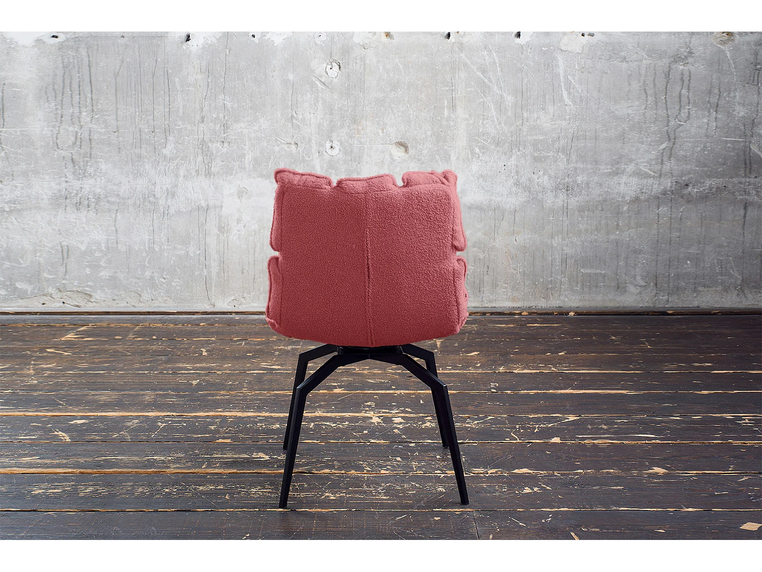 Silla - Rosa tela tejida - BARO