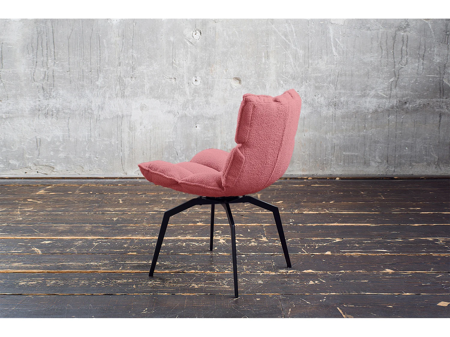 Silla - Rosa tela tejida - BARO