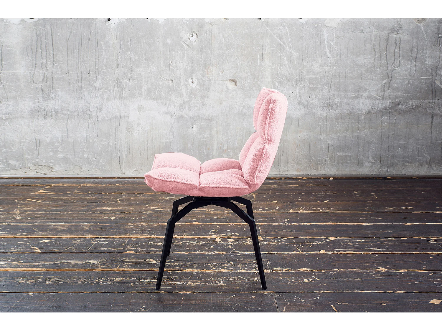 Polsterstuhl - Pink Webstoff - BARO