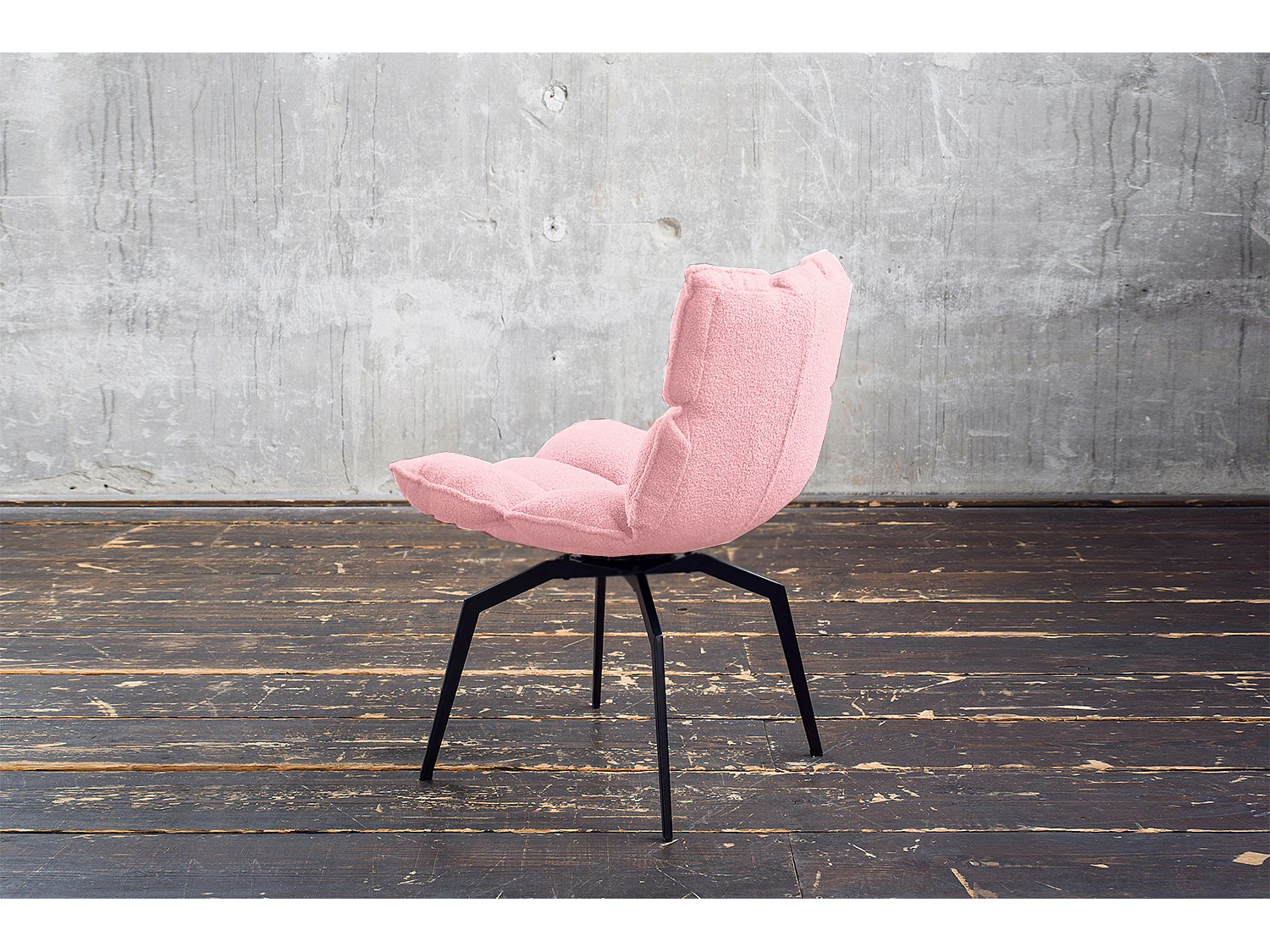 Polsterstuhl - Pink Webstoff - BARO