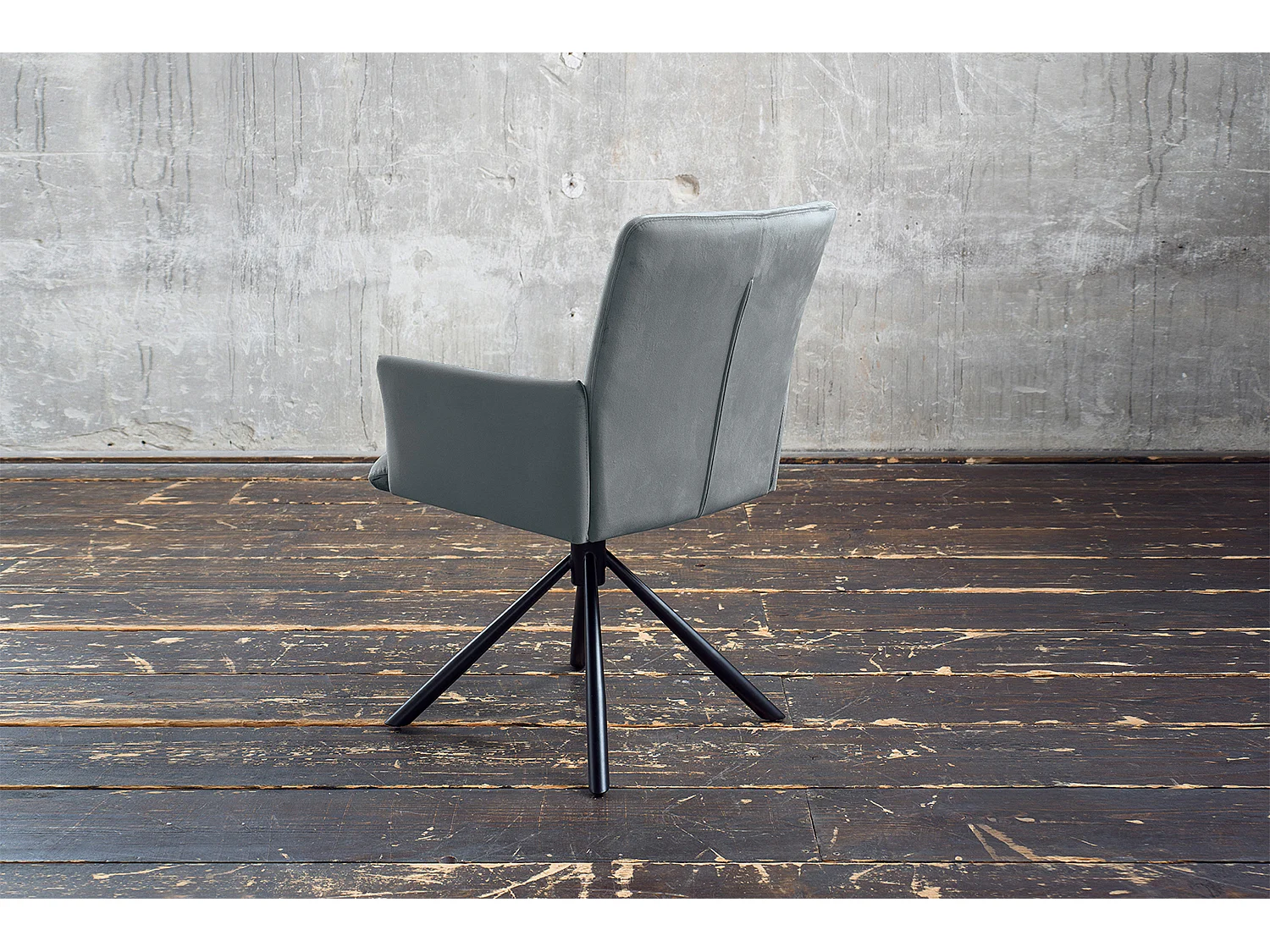 Polsterstuhl - Grau Velvet - KYRA