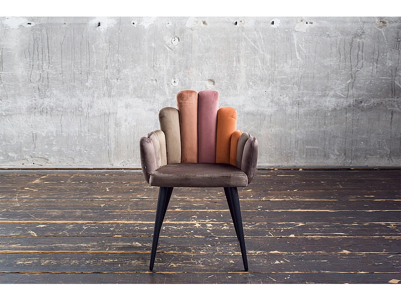 Chaise - marron Velours - FREJA