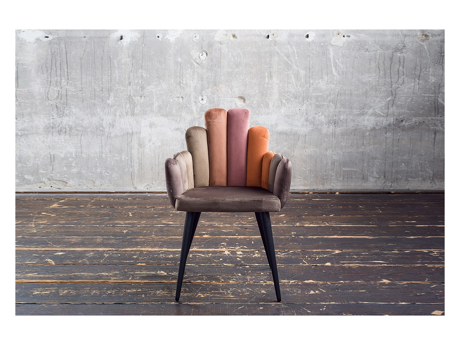 Chaise - marron Velours - FREJA