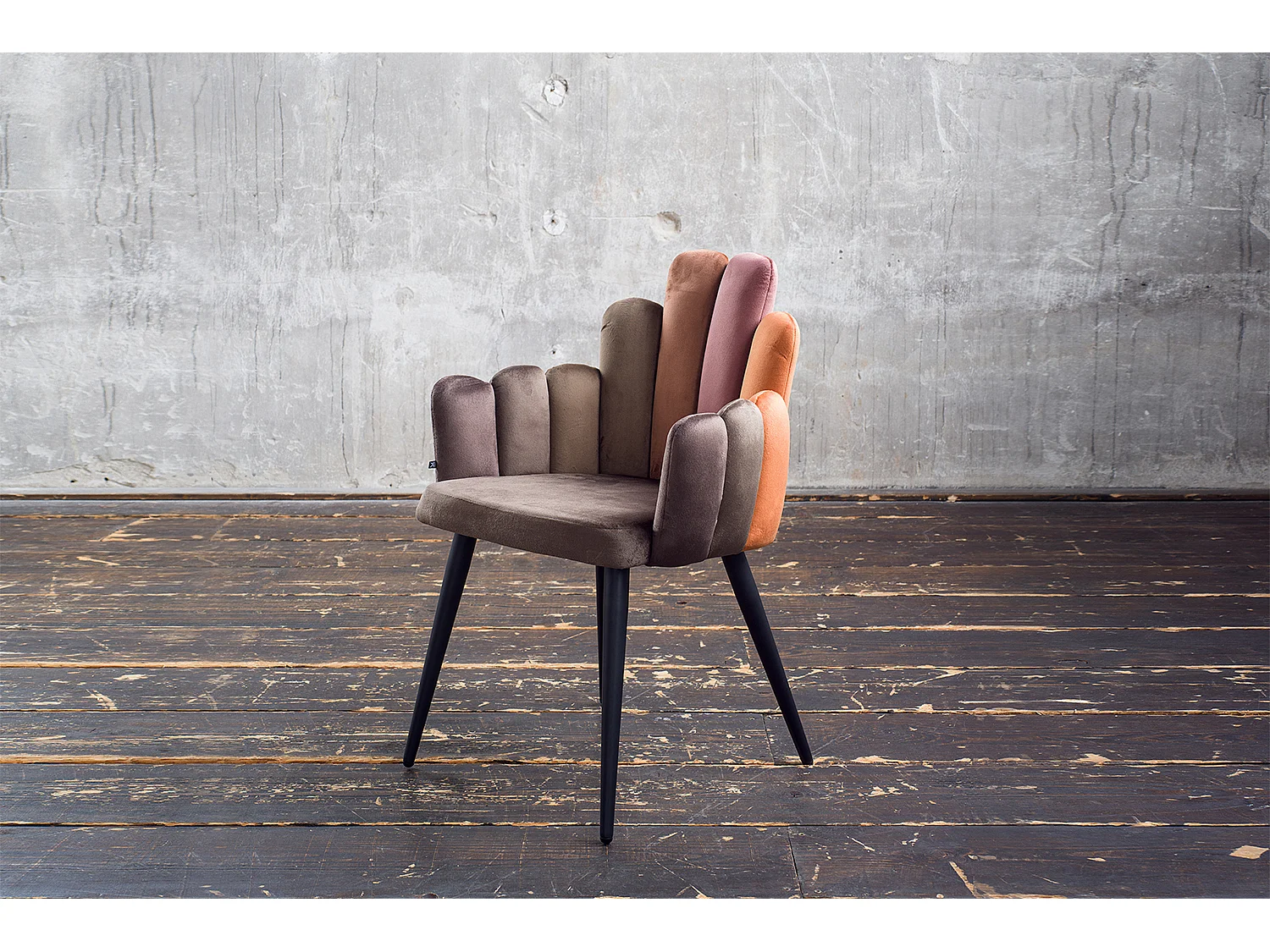 Chaise - marron Velours - FREJA