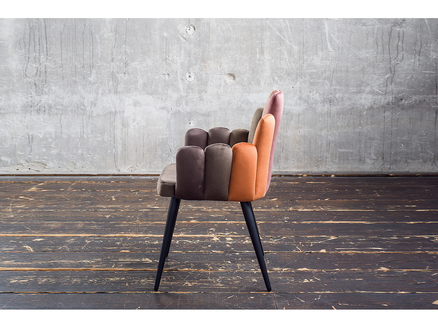 Chaise - marron Velours - FREJA