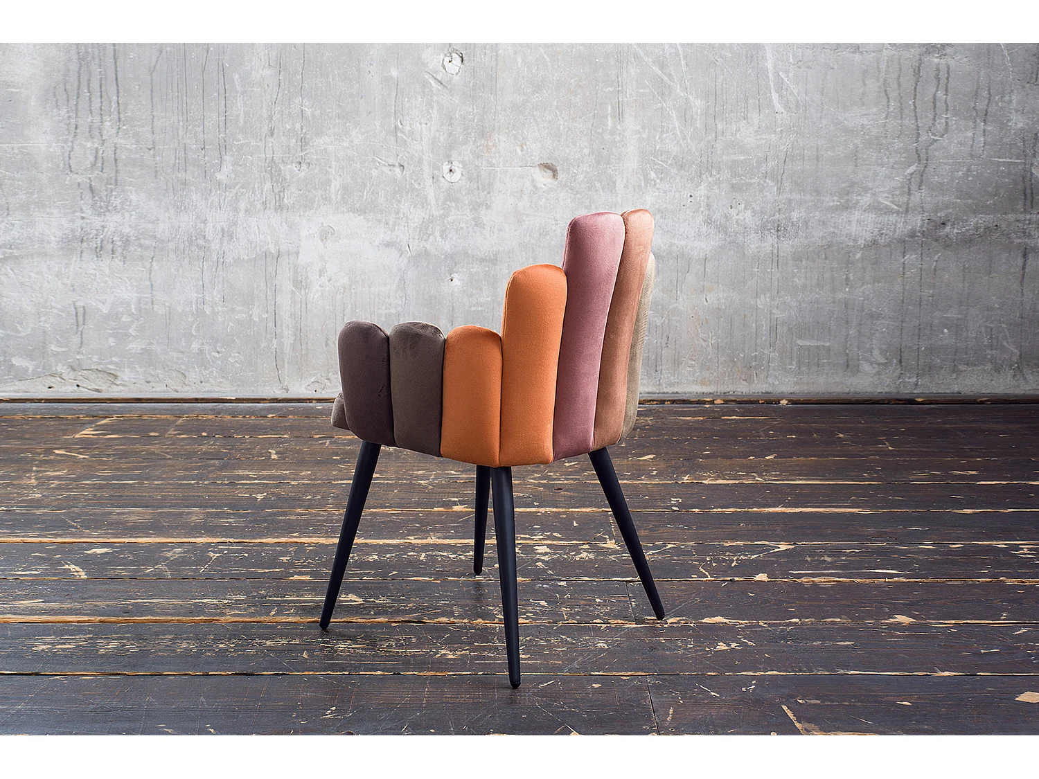 Chaise - marron Velours - FREJA