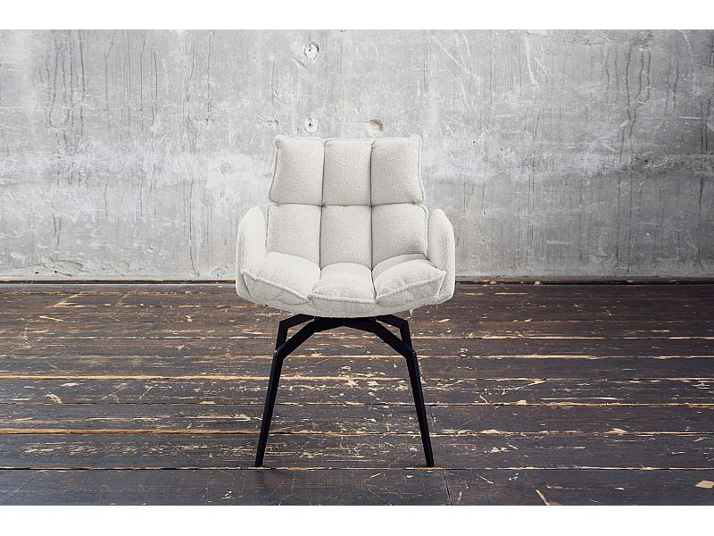 Silla - blanco tela tejida - BARO