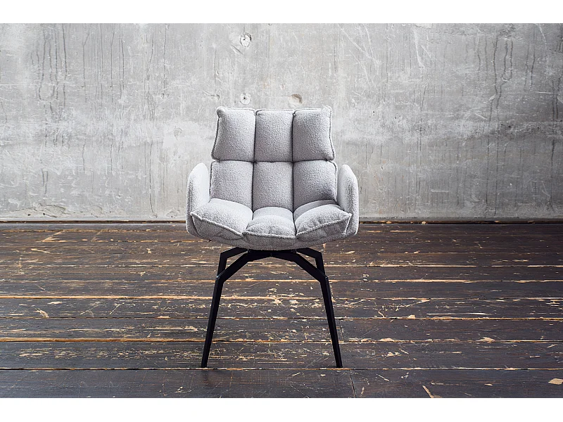 Esszimmerstuhl - Grau Webstoff - BARO