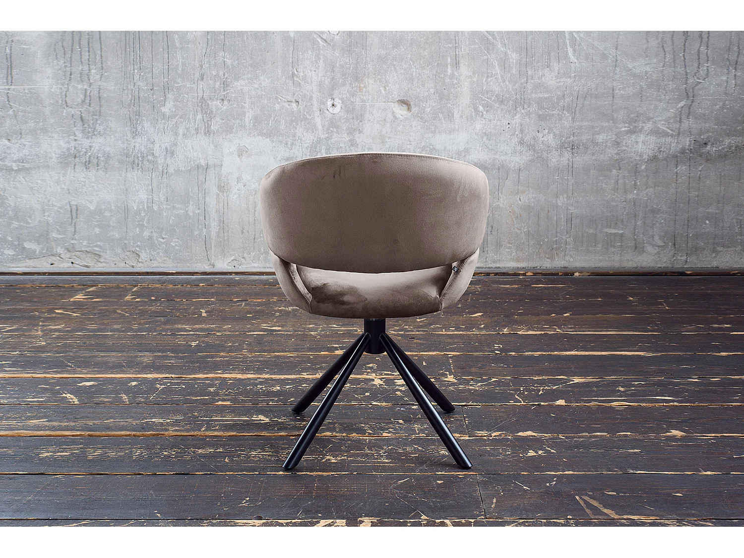 Chaise - taupe Velours - LARA