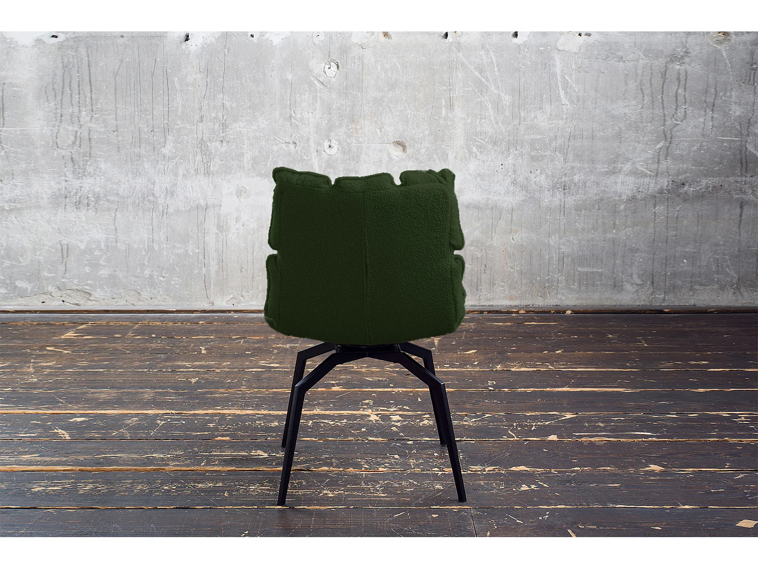 Chaise rembourrée - Vert tissu tissé - BARO