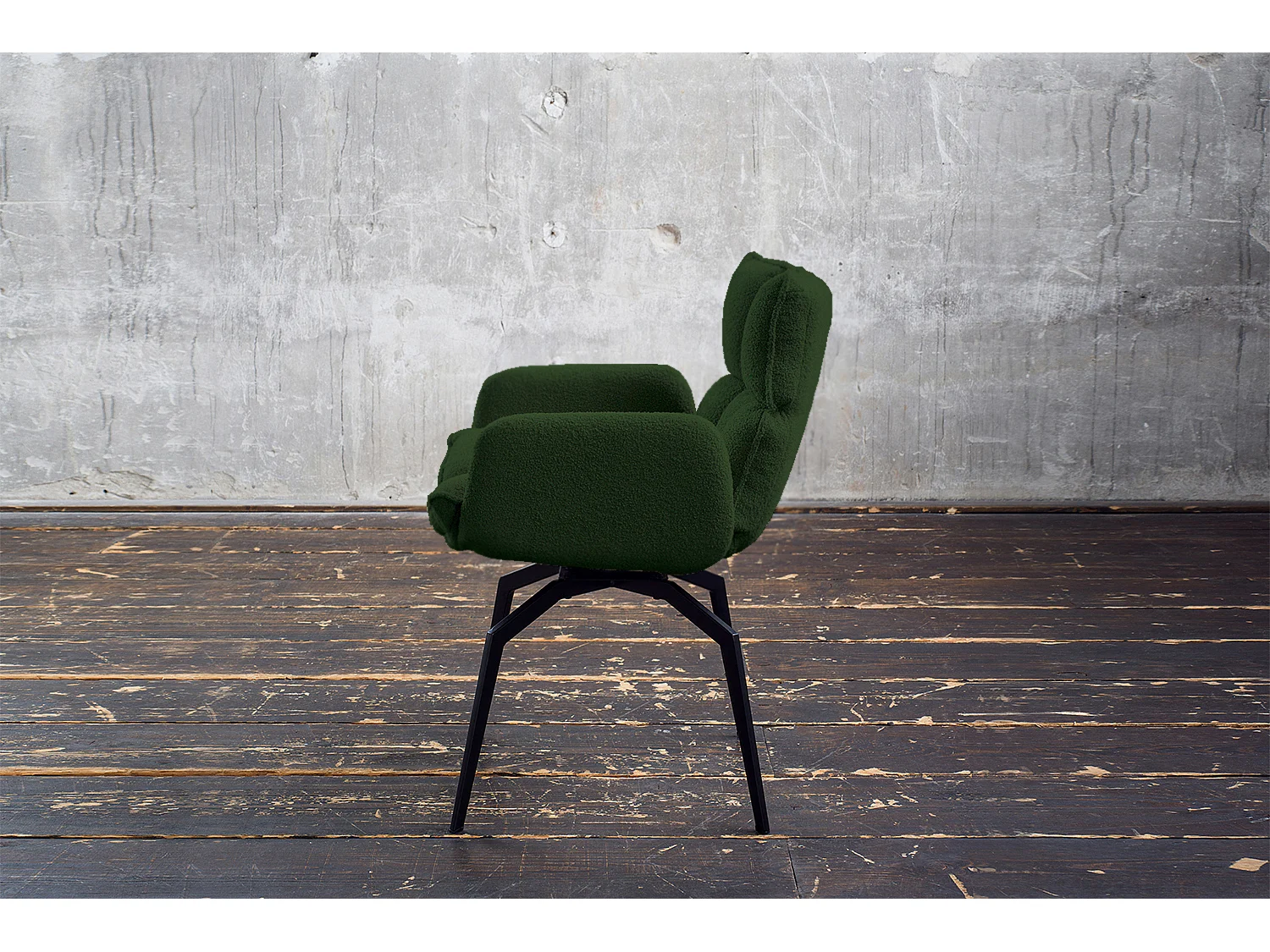 Silla - Verde tela tejida - BARO