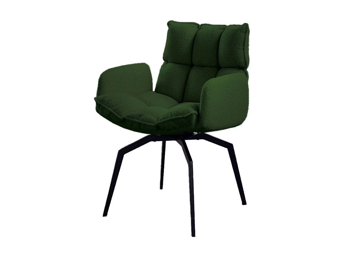 Chaise rembourrée - Vert tissu tissé - BARO