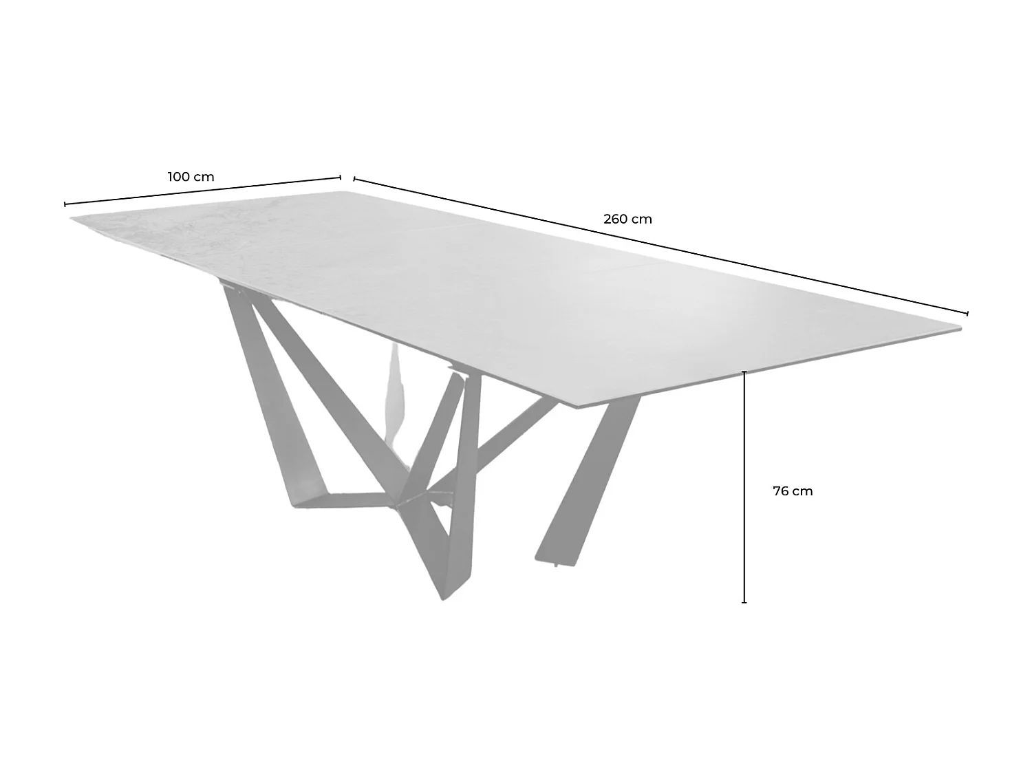 Eettafel - Groen Glas - 180 x 100 cm - ODAR