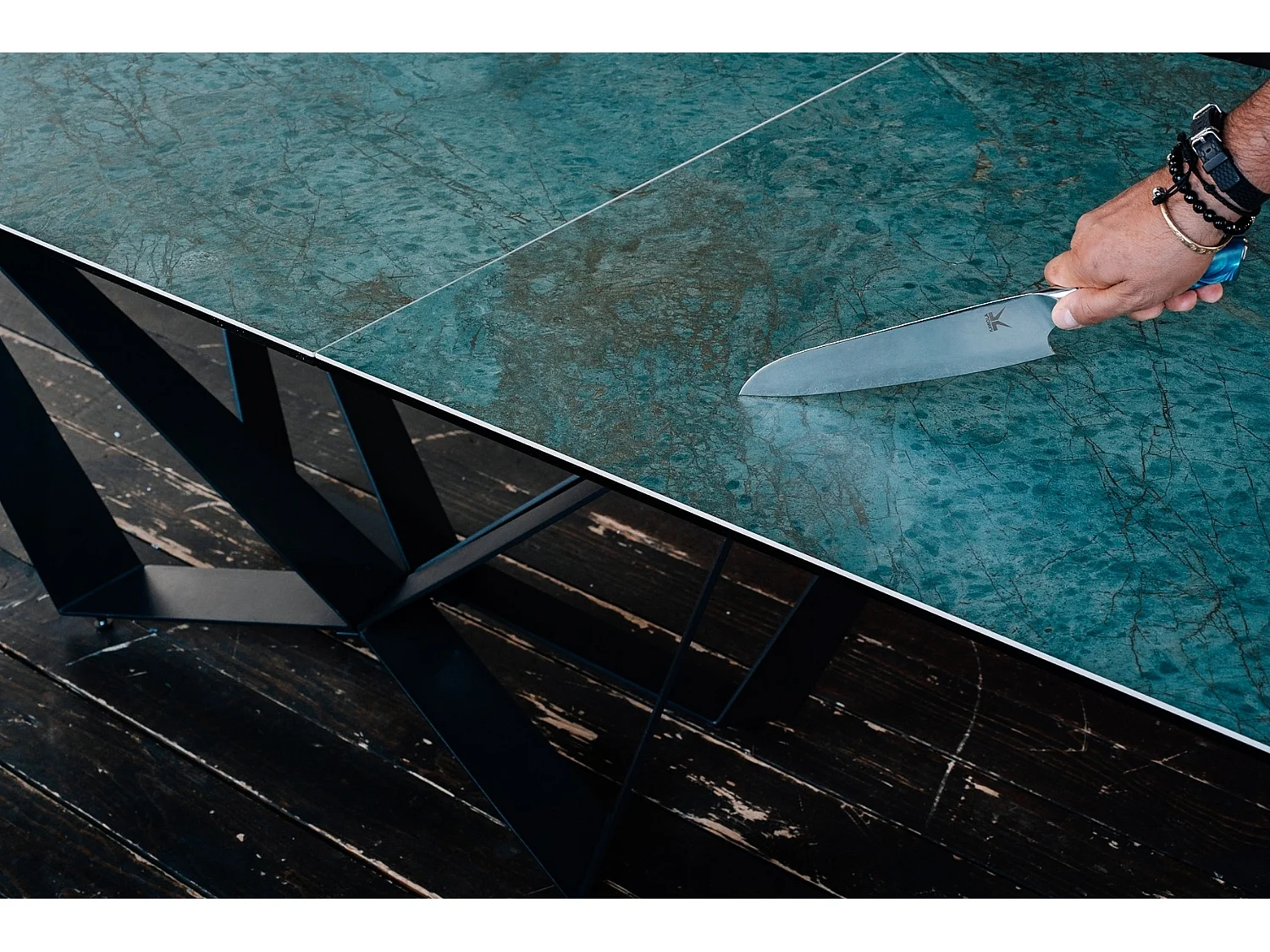 Table - Vert Verre - 180 x 100 cm - ODAR