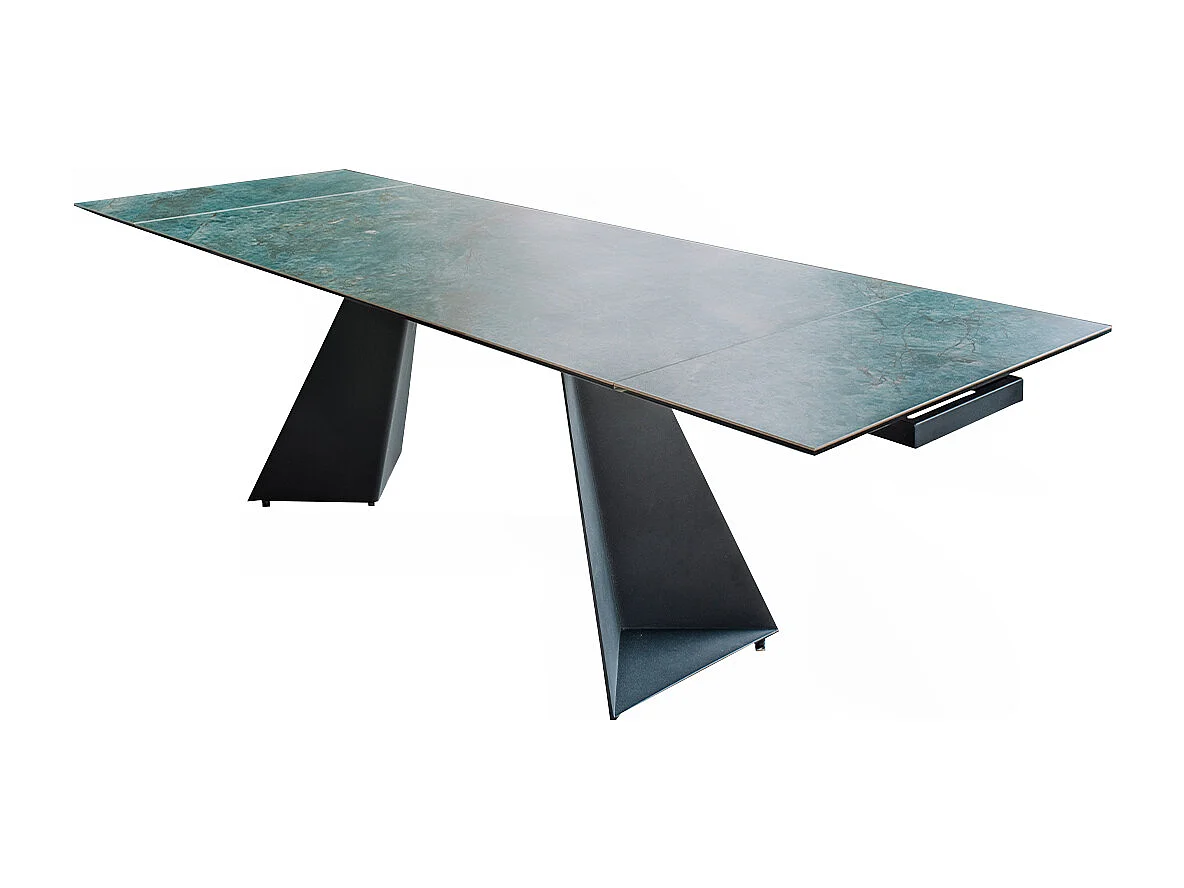Eettafel - Groen Glas - 200 x 100 cm - LODI