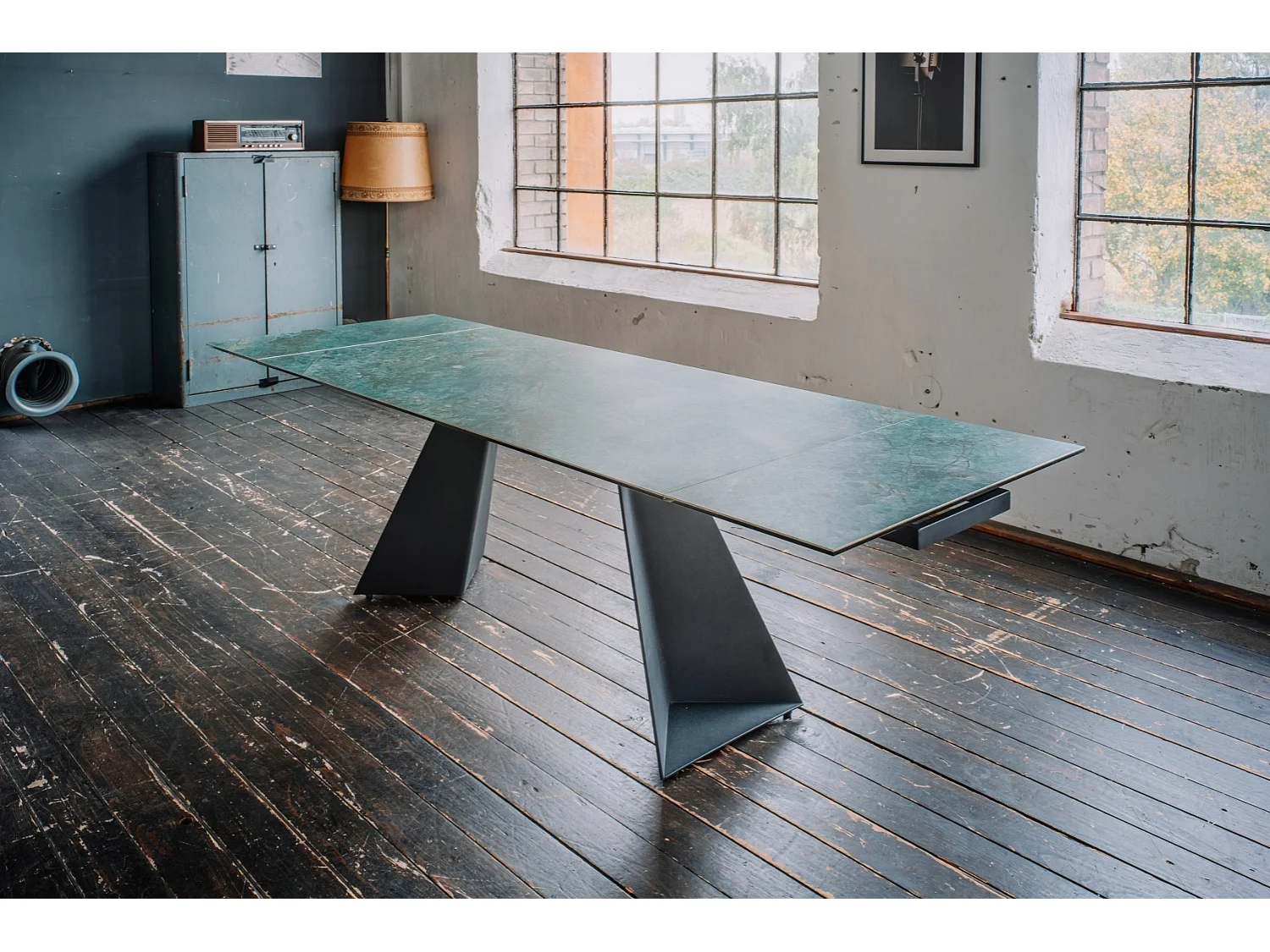 Eettafel - Groen Glas - 180 x 90 cm - LODI