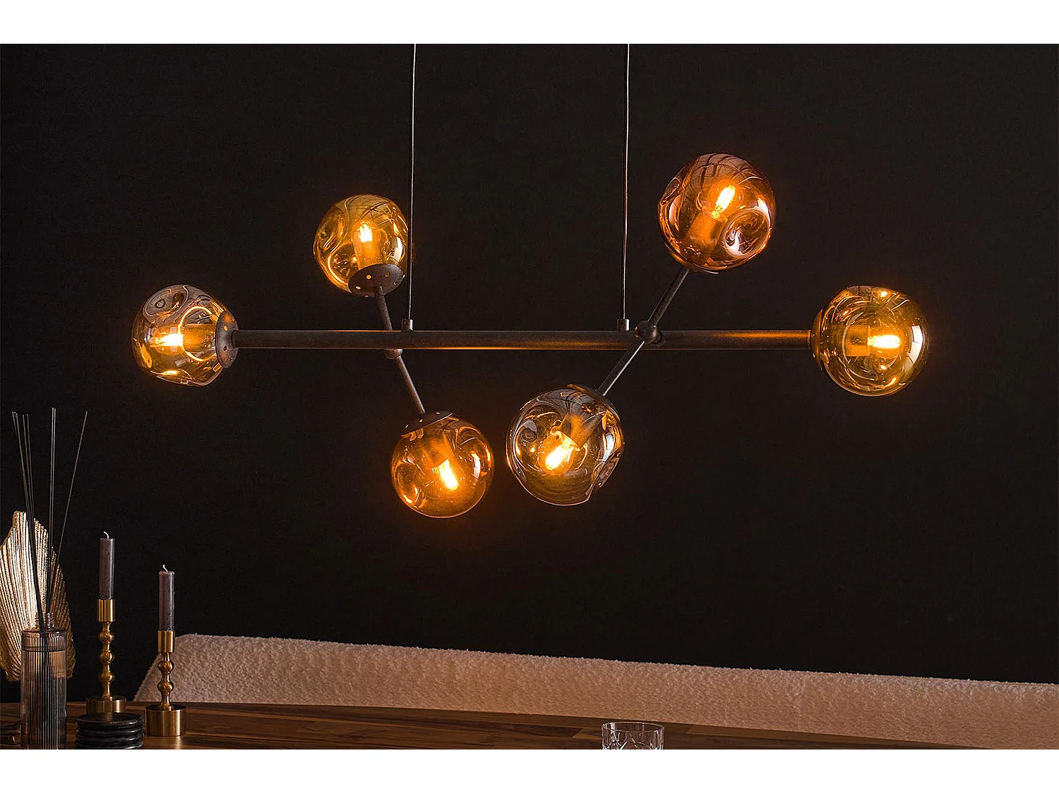 Lampe - Noir Verre - PELOTA