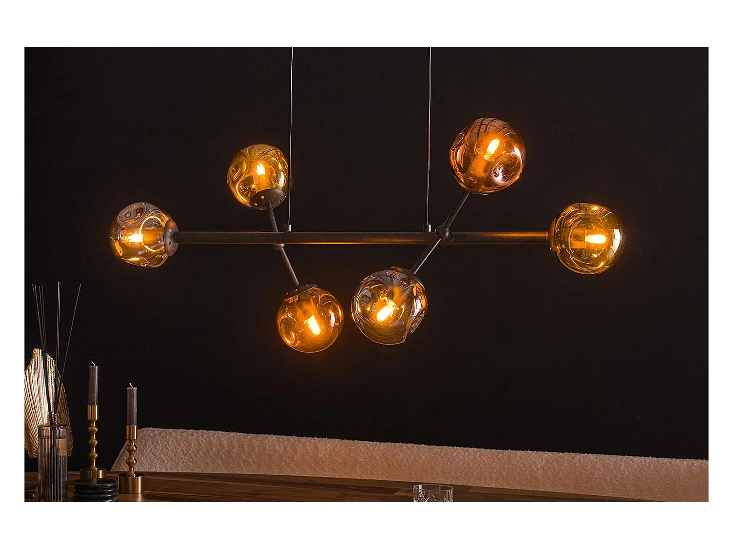 Lampe - Noir Verre - PELOTA