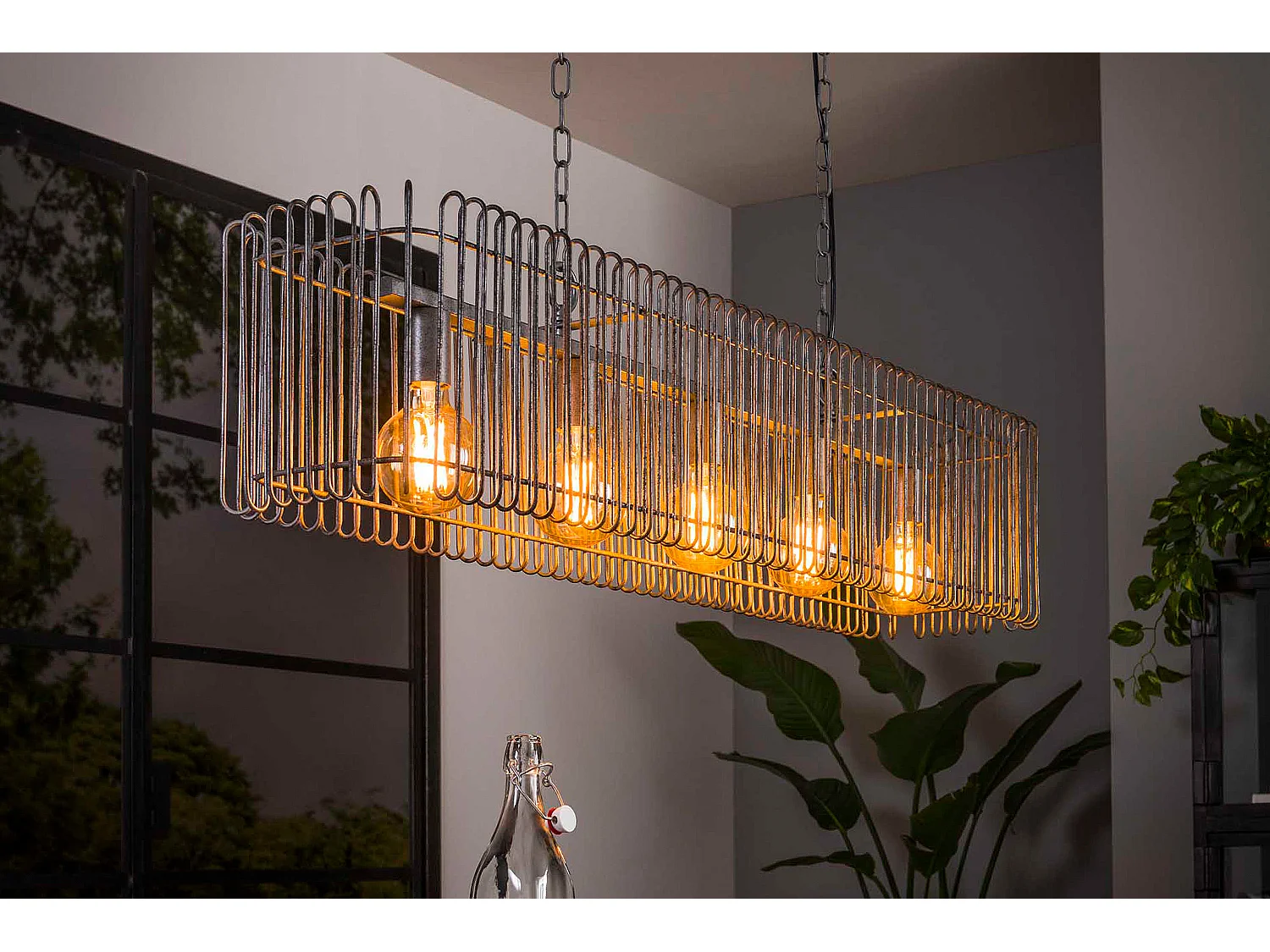 Lampe - argent métal - LORCA