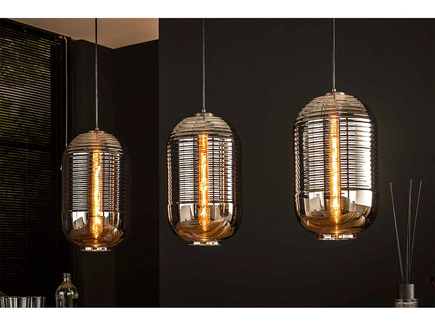 Lampe - Noir Verre - BRAGA