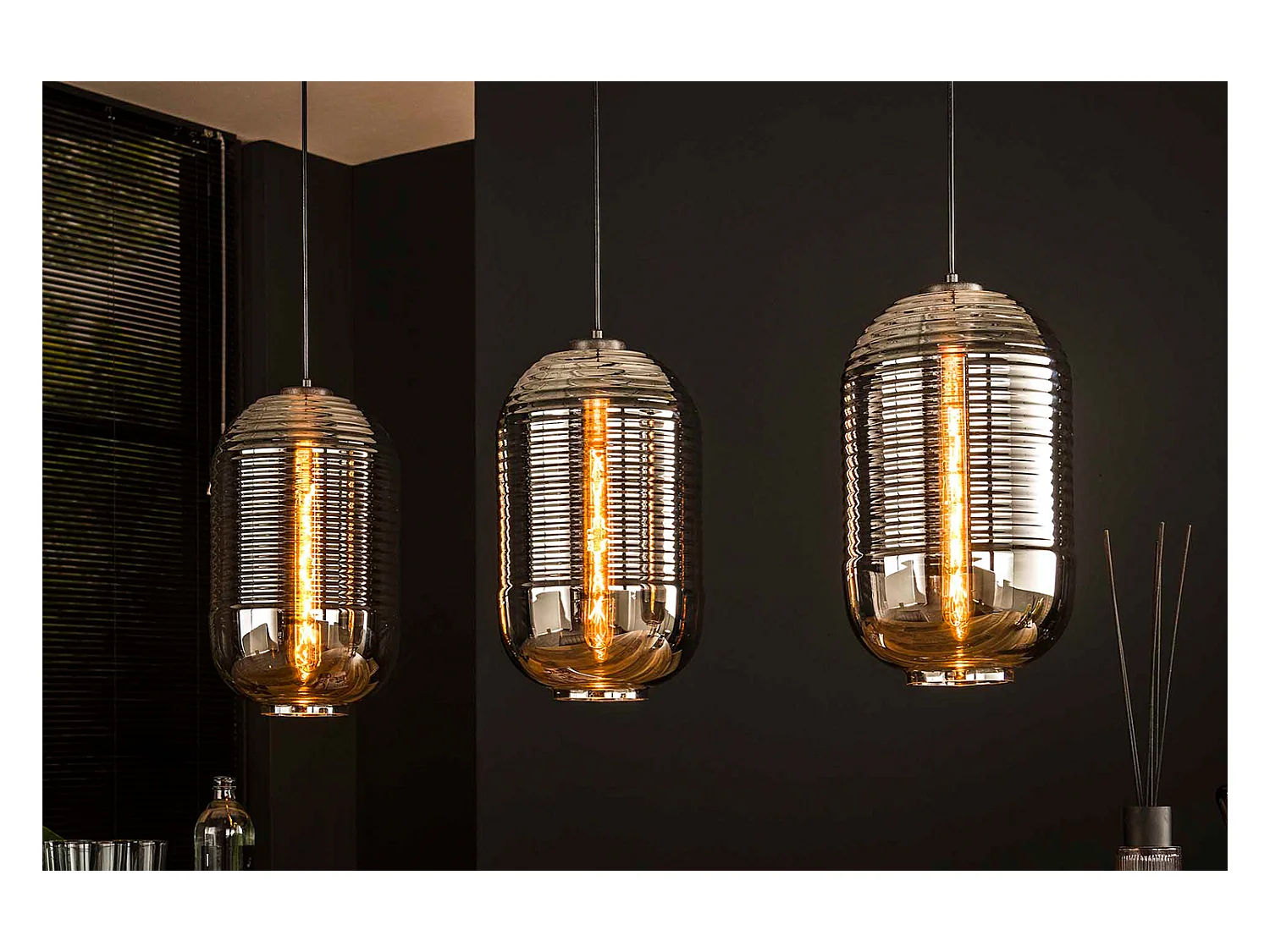 Lampe - Noir Verre - BRAGA