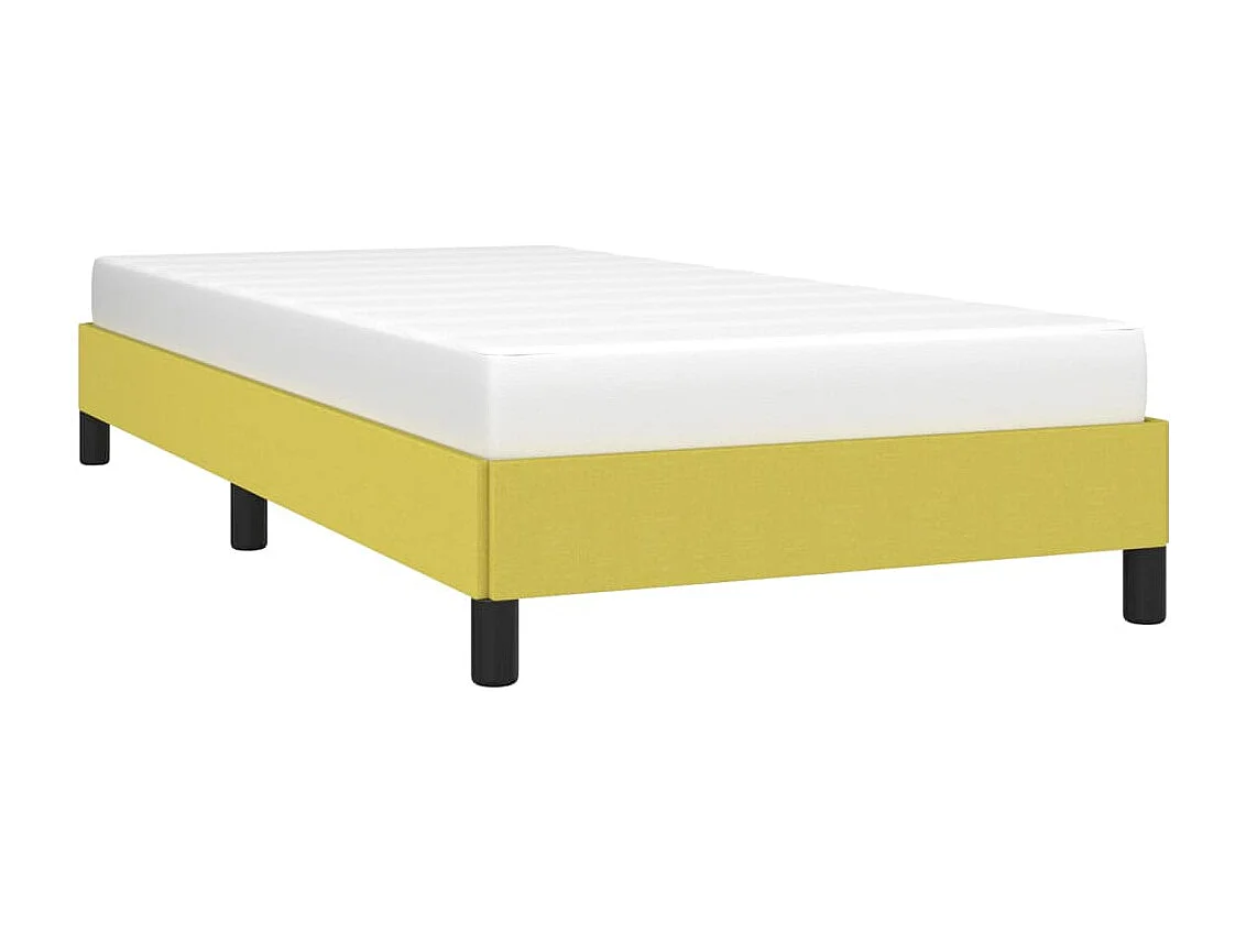 Cadre de lit Vert 100 x 200 cm Tissu