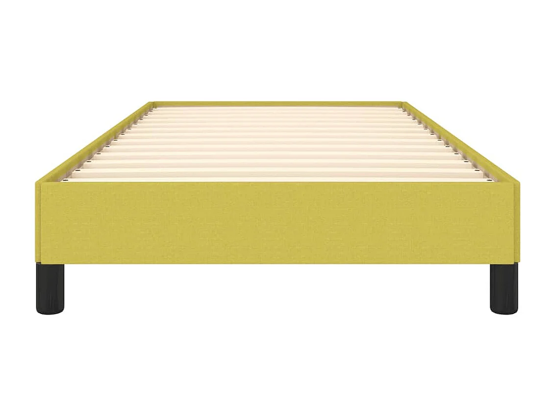 Cadre de lit Vert 100 x 200 cm Tissu