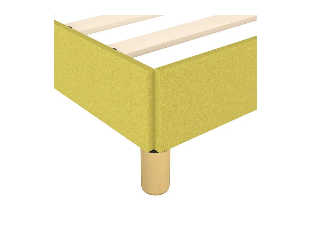 Cadre de lit Vert 140x190 cm Tissu