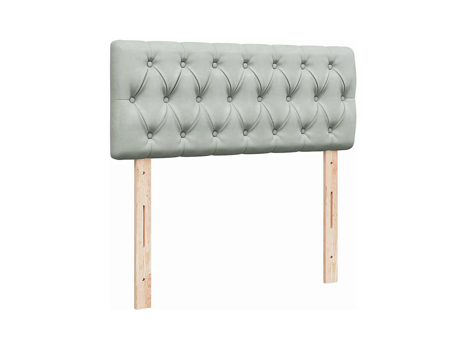 Ottoman bed met matras en LED's 120x200 cm fluweel lichtgrijs