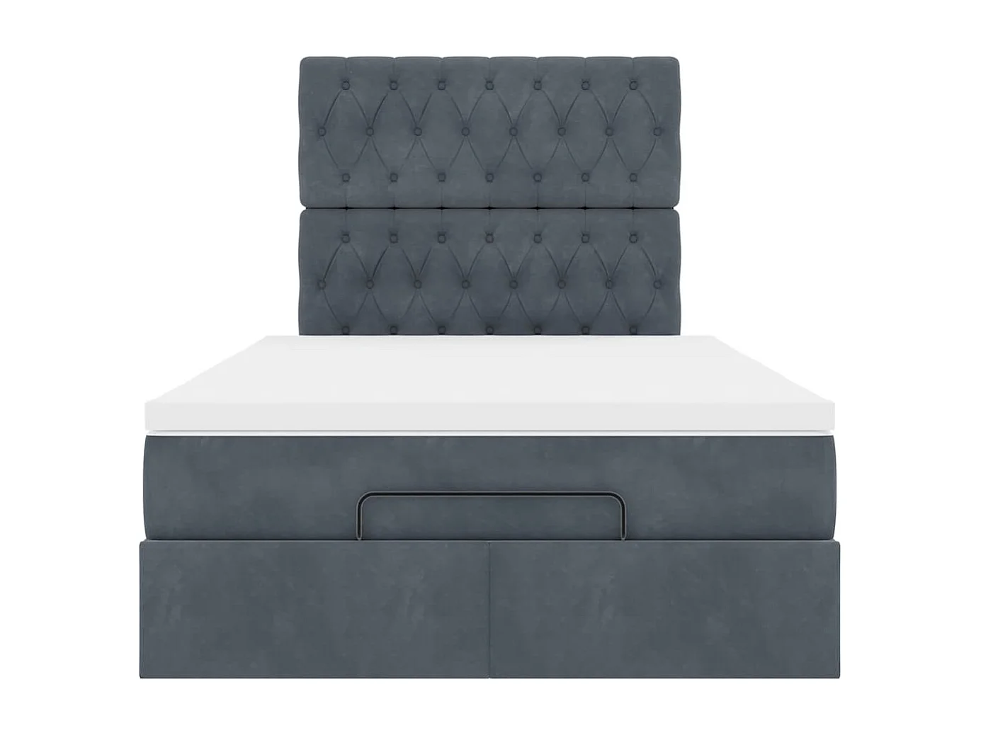 Ottoman bed met matrassen en LED's 120x200cm fluweel
