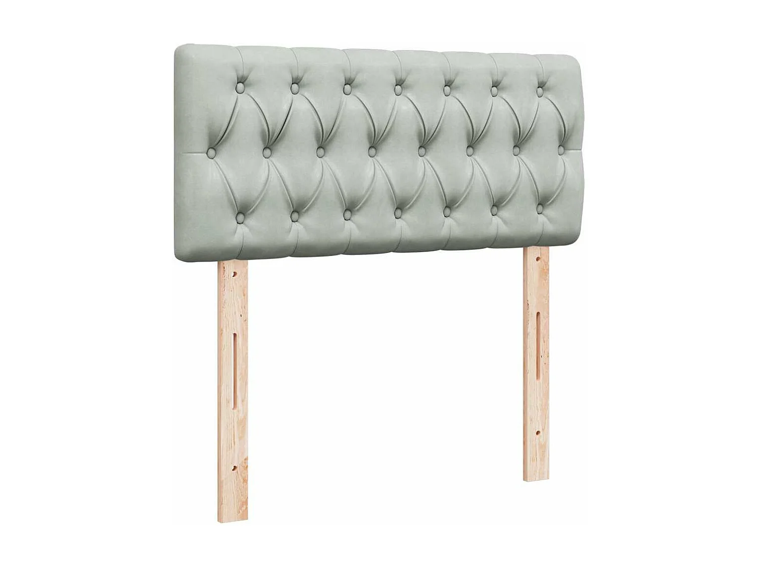 Ottoman bed met matrassen en LED's 180x200cm fluweel lichtgrijs