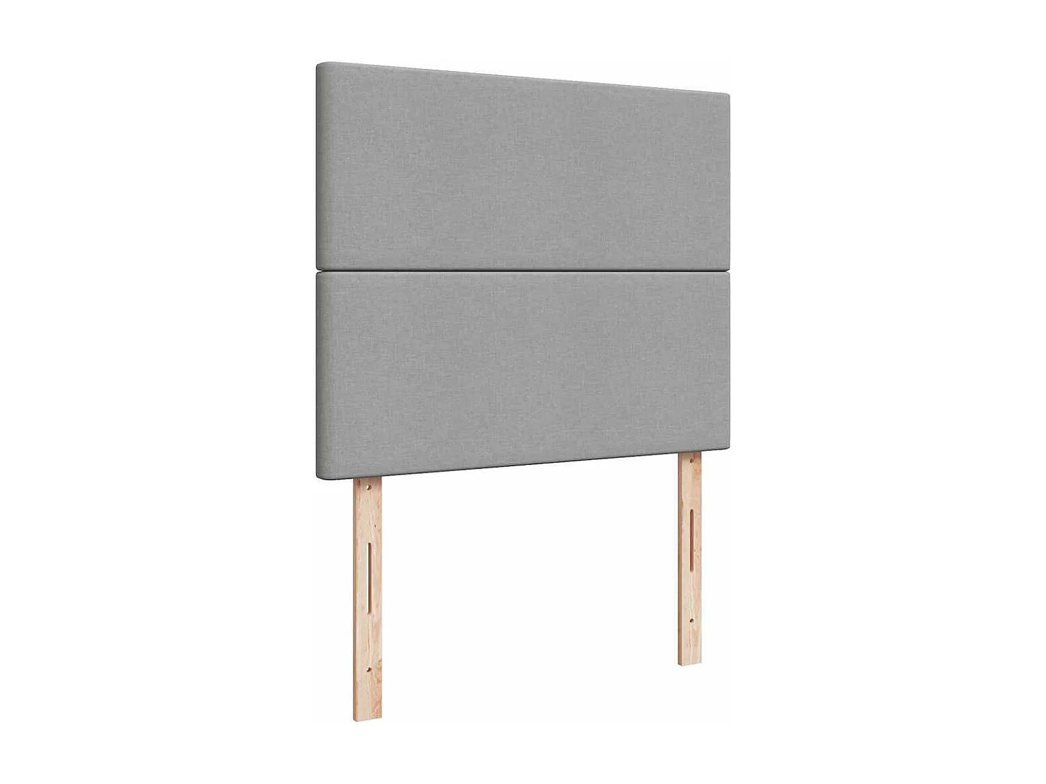 Cadre de lit ottoman et matelas gris clair 120x200 cm tissu