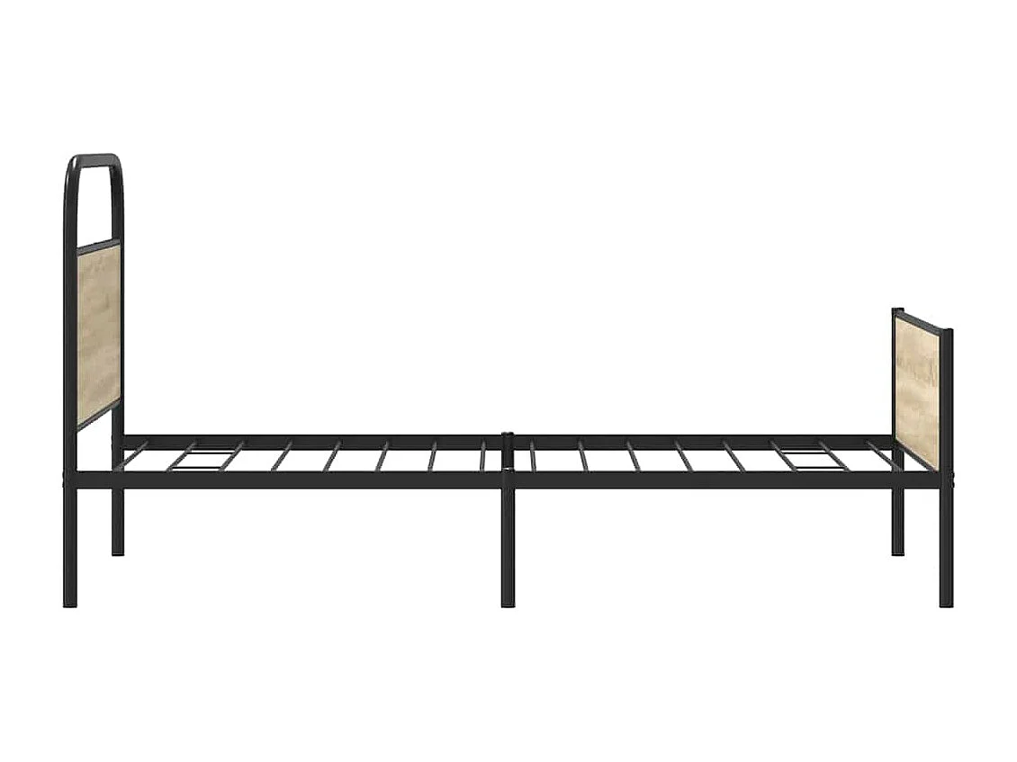 Cadre de lit sans matelas 90x200cm chêne sonoma bois ingénierie