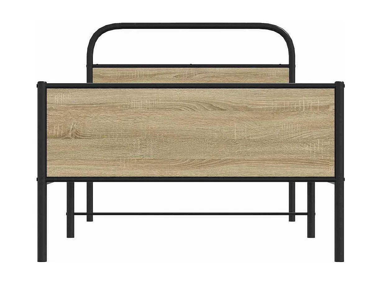 Cadre de lit sans matelas 90x200cm chêne sonoma bois ingénierie