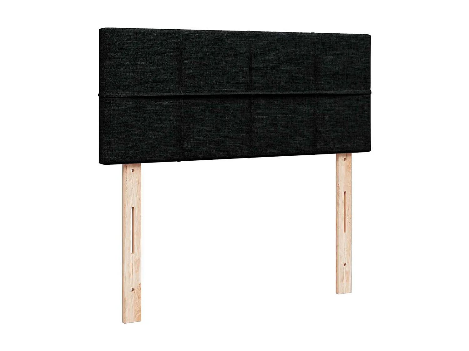 Cadre de lit ottoman avec matelas noir 120x200cm tissu