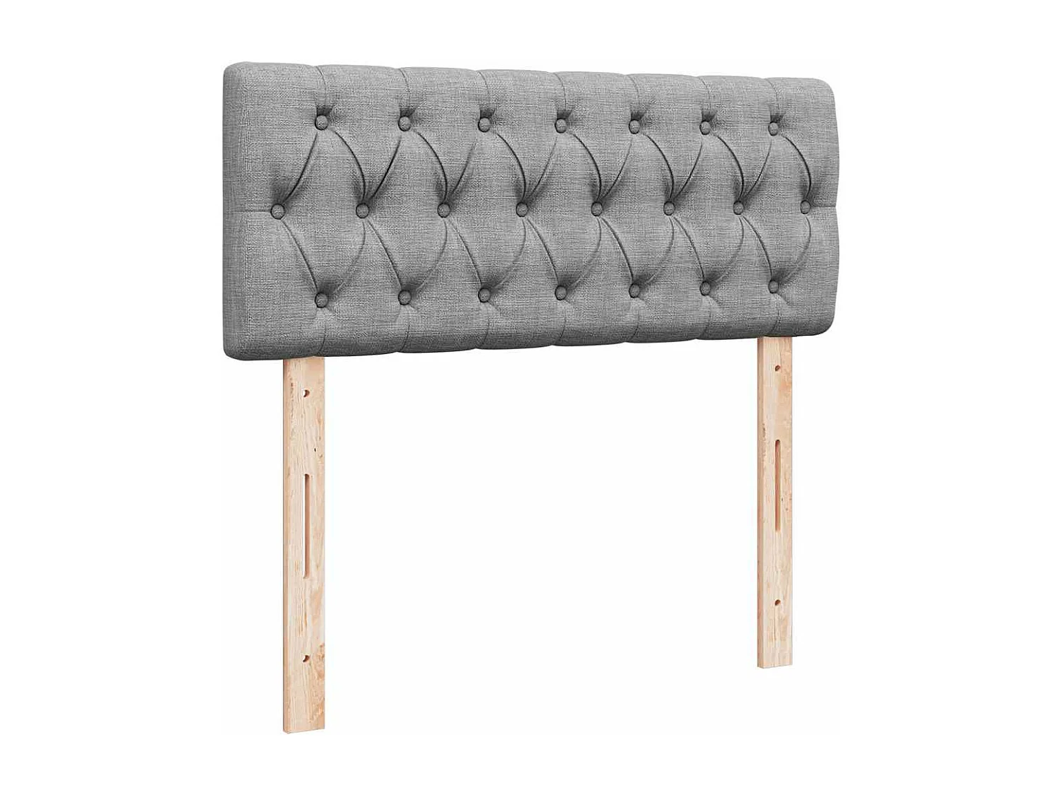 Cama otomana con colchón gris claro 120x200 cm tela