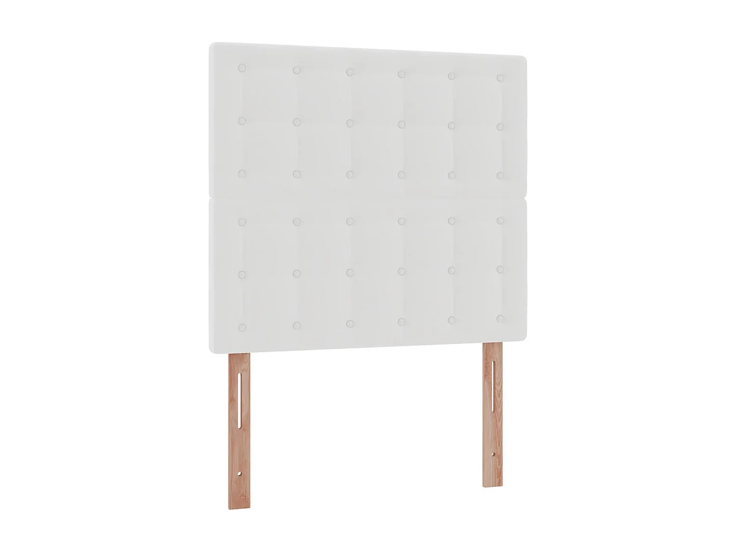 Cadre de lit ottoman avec matelas blanc 90x200 cm similicuir