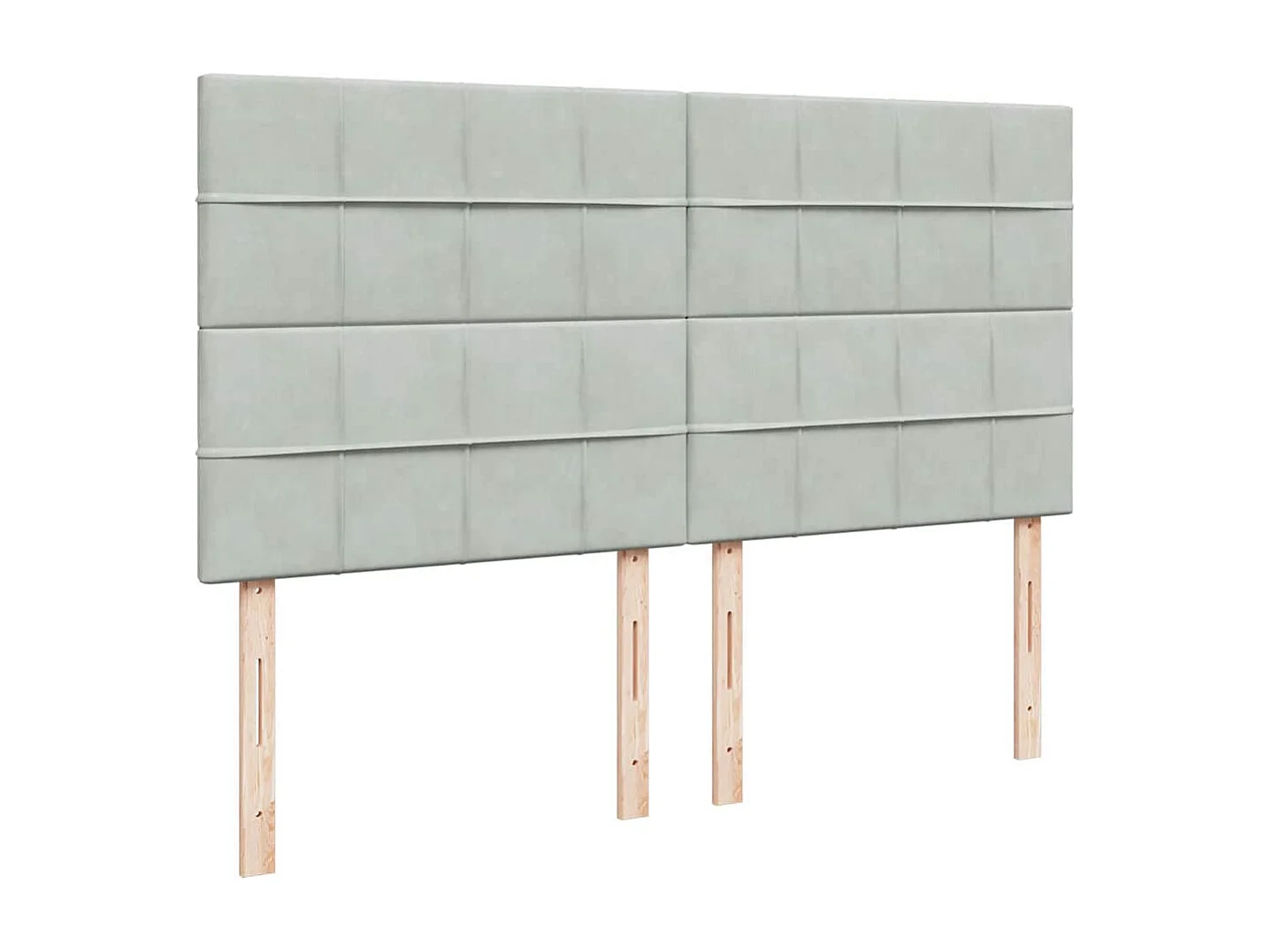 Estrutura cama otomana colchões 160x200cm veludo cinzento claro