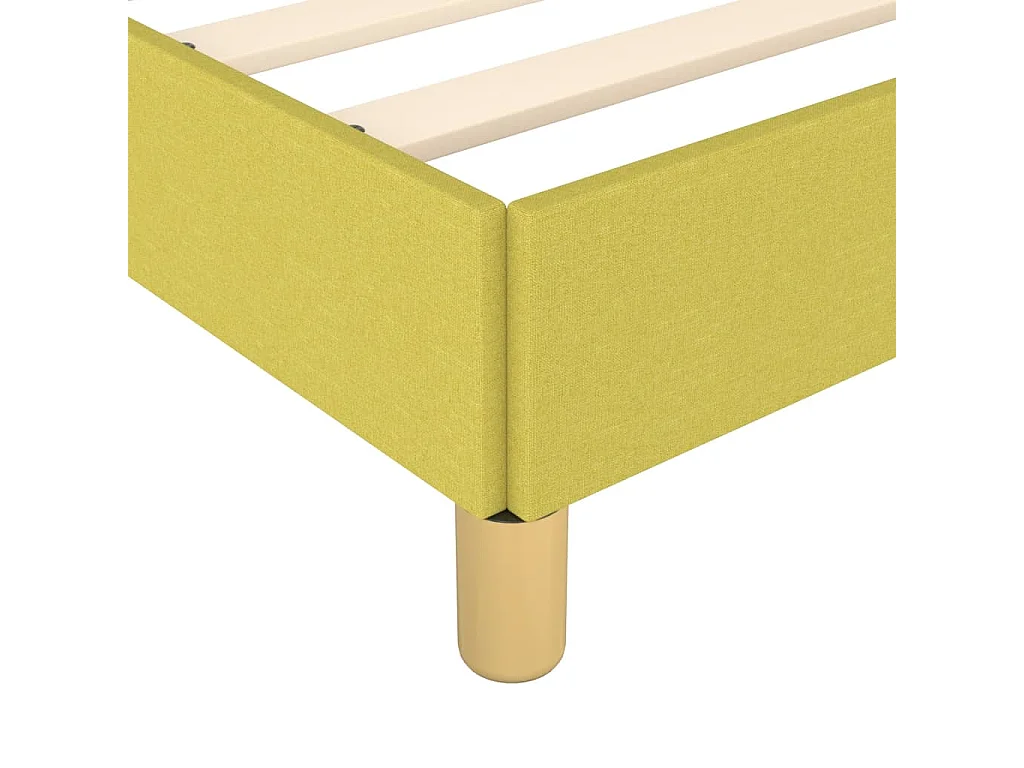 Cadre de lit Vert 140 x 200 cm Tissu