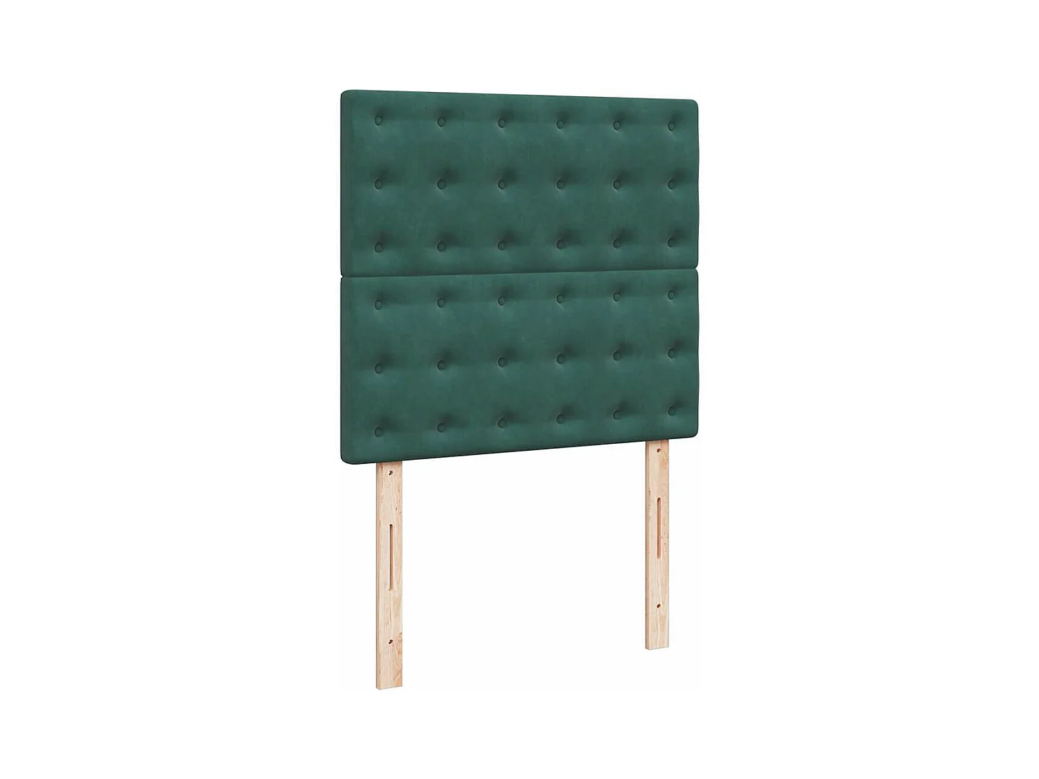 Cadre de lit ottoman avec matelas vert foncé 180x200cm velours