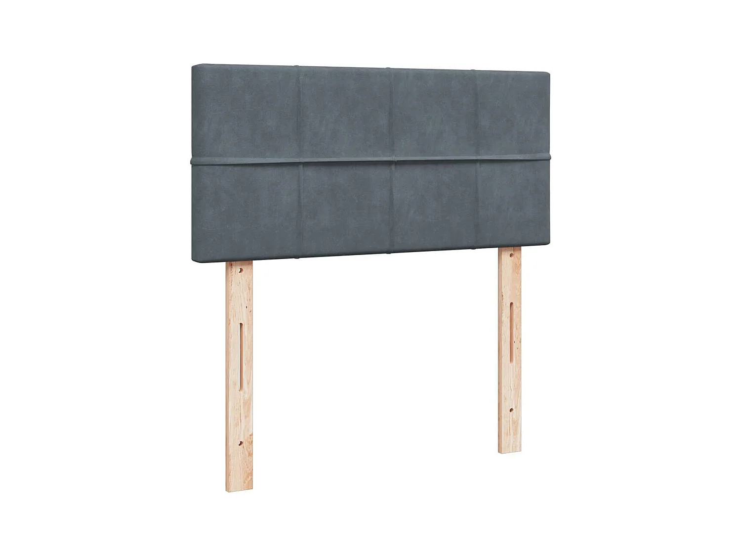 Estrutura cama otomana colchão 80x200 cm veludo cinzento escuro