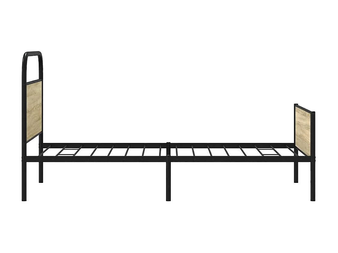 Cadre de lit sans matelas 107x203 cm chêne sonoma