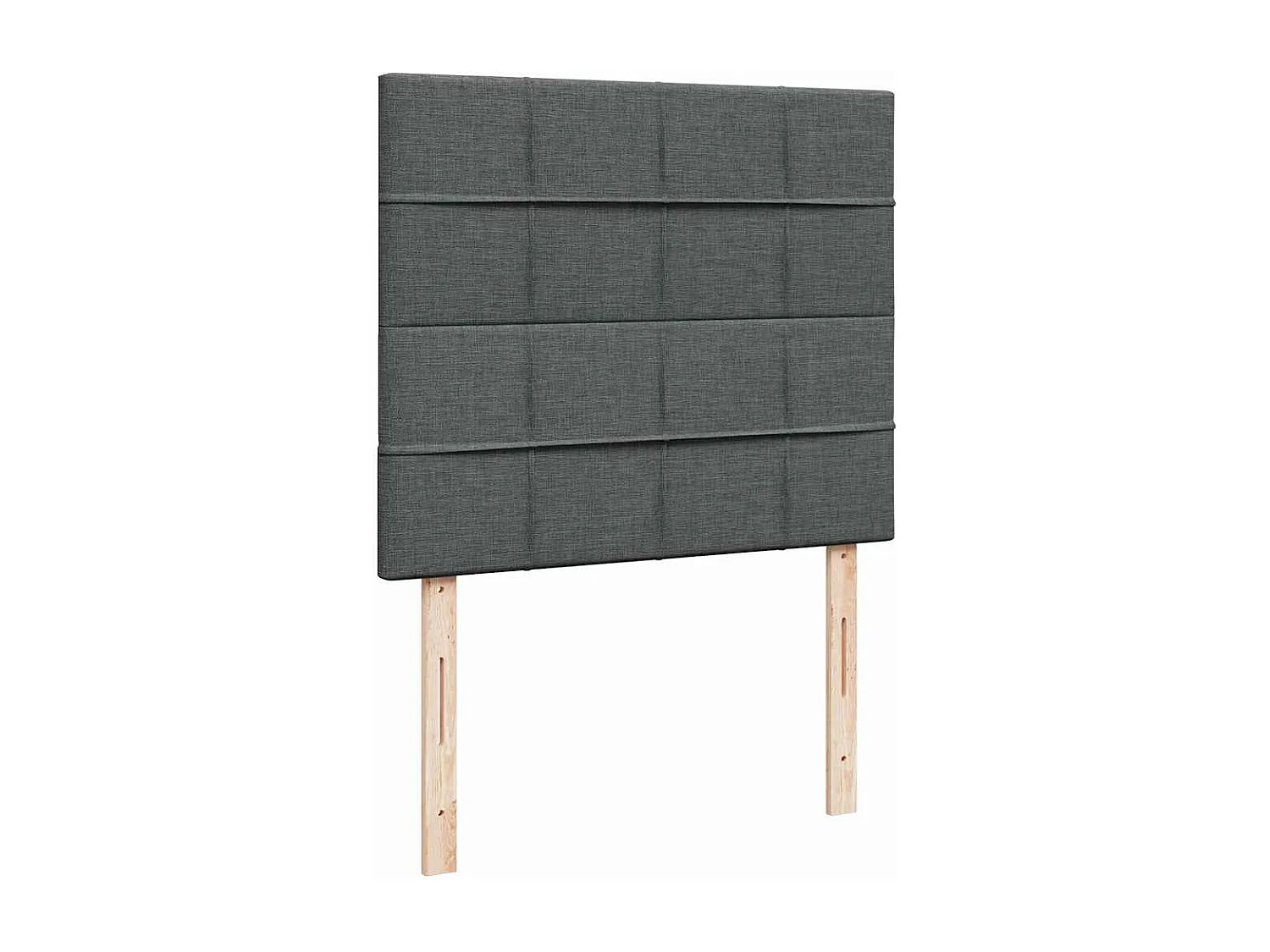 Estructura cama otomana colchón tela gris oscuro 120x200cm