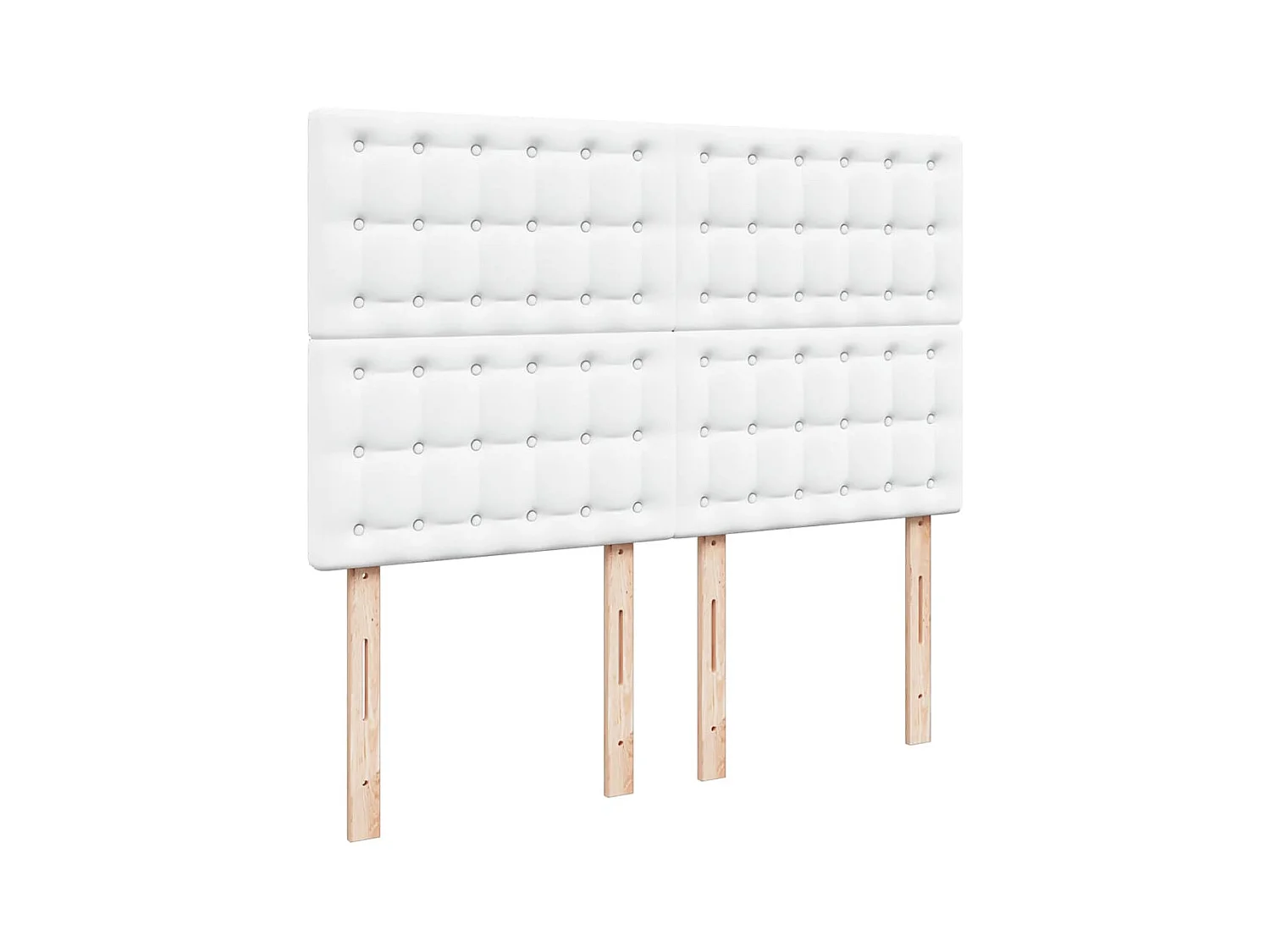 Cadre de lit ottoman avec matelas blanc 140x190 cm similicuir