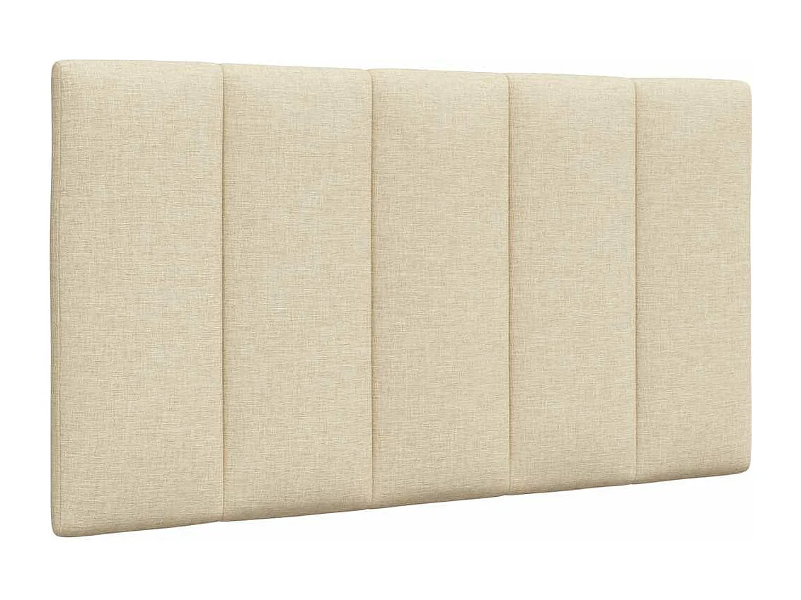 Cadre de lit sans matelas crème 90x190 cm tissu