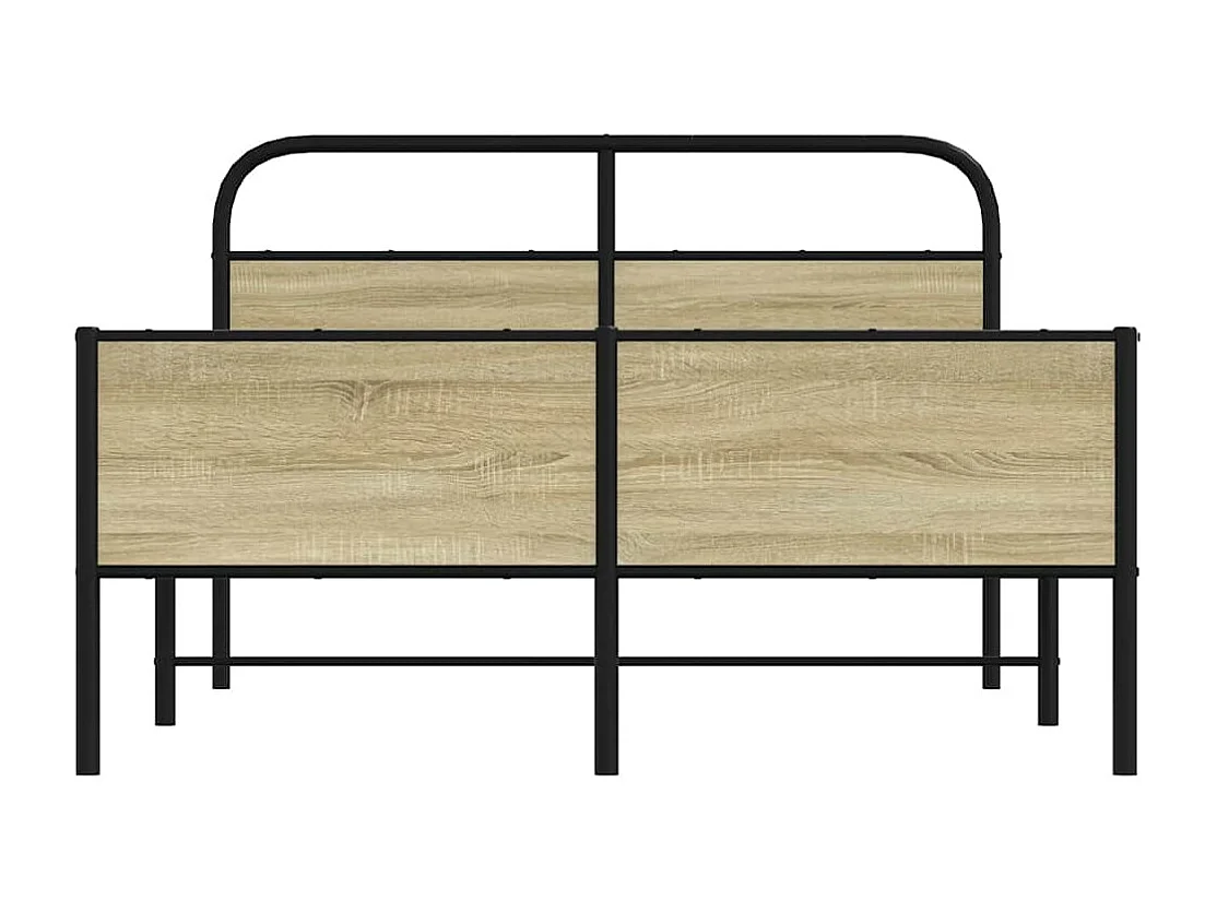 Cadre de lit sans matelas 140x200 cm chêne sonoma