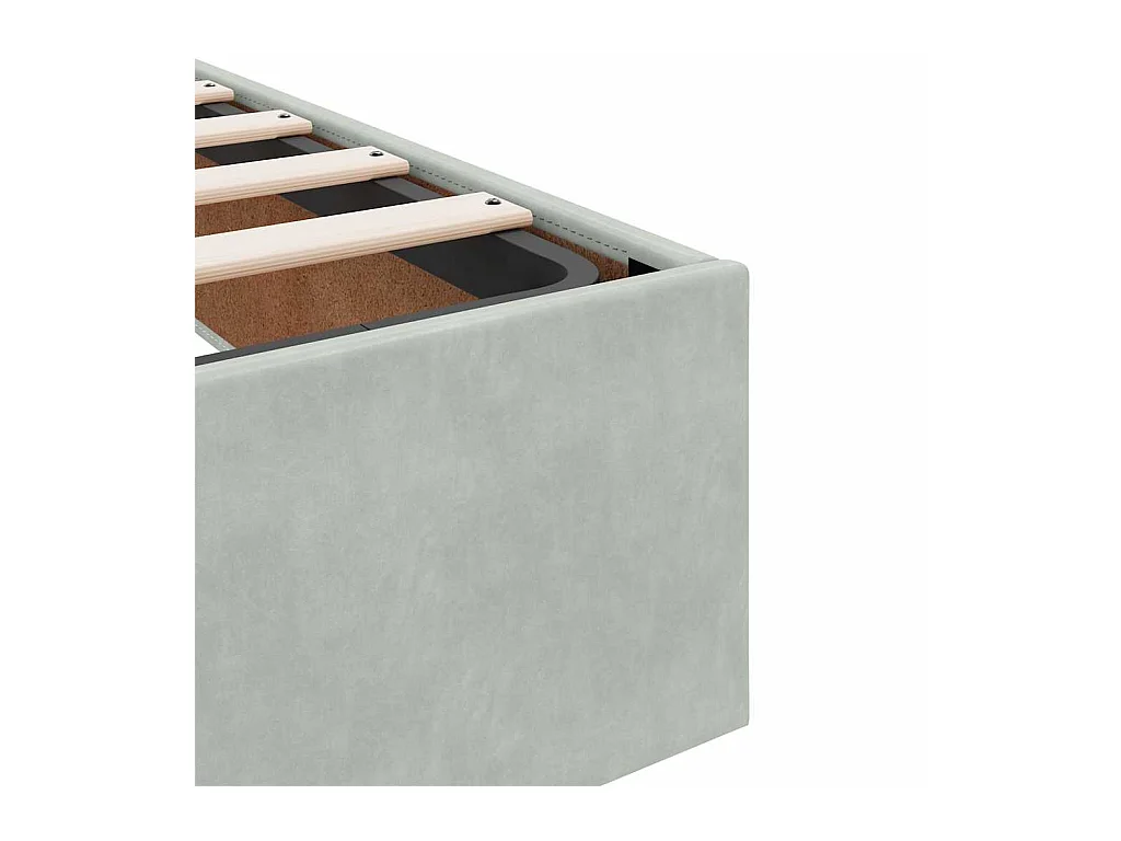 Estructura de cama otomana sin colchón gris claro 180x200cm